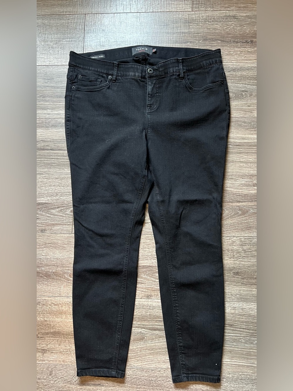 Torrid Bombshell Skinny Premium Stretch Black Jeans 20R High Rise